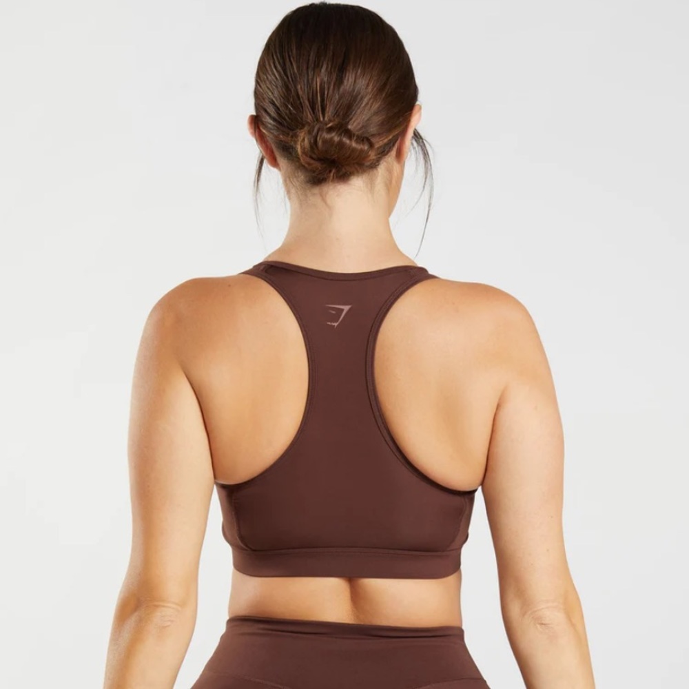 Whitney Simmons chocolate sports bra
